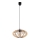 Lampadario a sospensione con filo EARTH 1xE27/60W/230V nero/beige