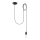 Lampadario a sospensione con filo EDISON 1 1xE27/60W/230V nero