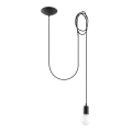 Lampadario a sospensione con filo EDISON 1 1xE27/60W/230V ragno nero