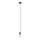 Lampadario a sospensione con filo EDISON 1xE27/60W/230V arancione