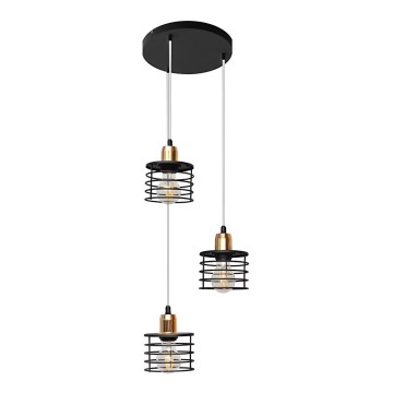 Lampadario a sospensione con filo EDISON 3xE27/15W/230V