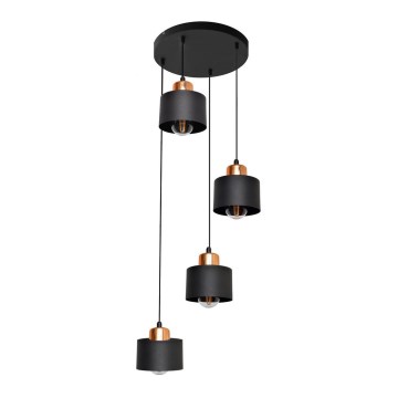 Lampadario a sospensione con filo EDISON 4xE27/15W/230V
