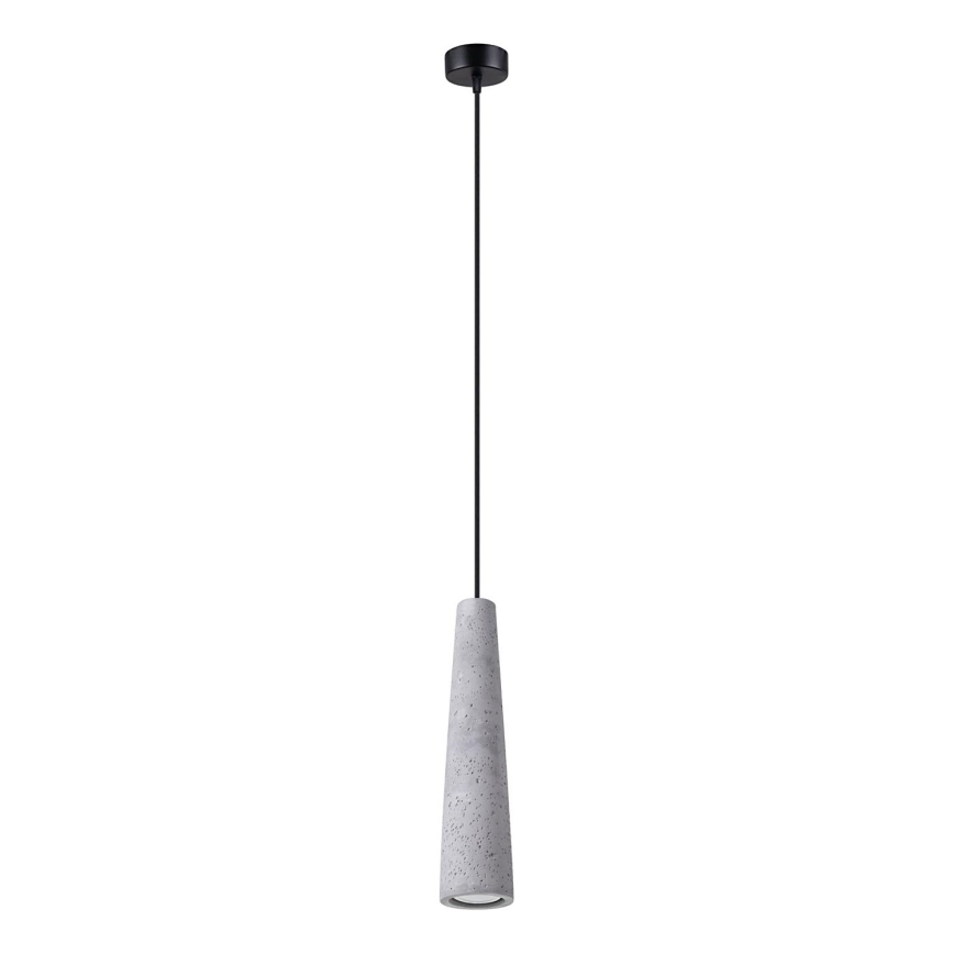 Lampadario a sospensione con filo ELECTRA 1xGU10/10W/230V calcestruzzo/grigio