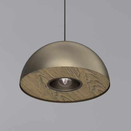 Lampadario a sospensione con filo ELGUND 1xE27/15W/230V ottone