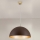 Lampadario a sospensione con filo ELIANO 1xE27/60W/230V diametro 50 cm marrone/oro