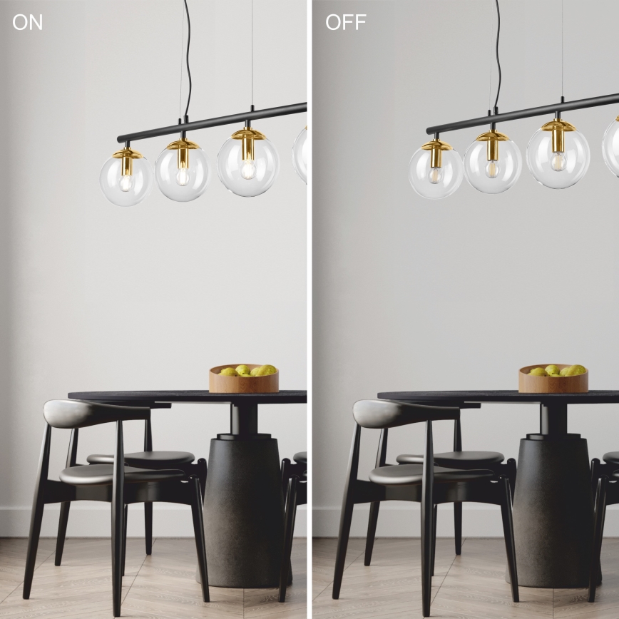 Lampadario a sospensione con filo ELOISE 4xE14/15W/230V