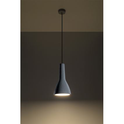 Lampadario a sospensione con filo EMPOLI 1xE27/15W/230V bianco