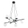 Lampadario a sospensione con filo ESSA 8xE14/10W/230V nero/bianco