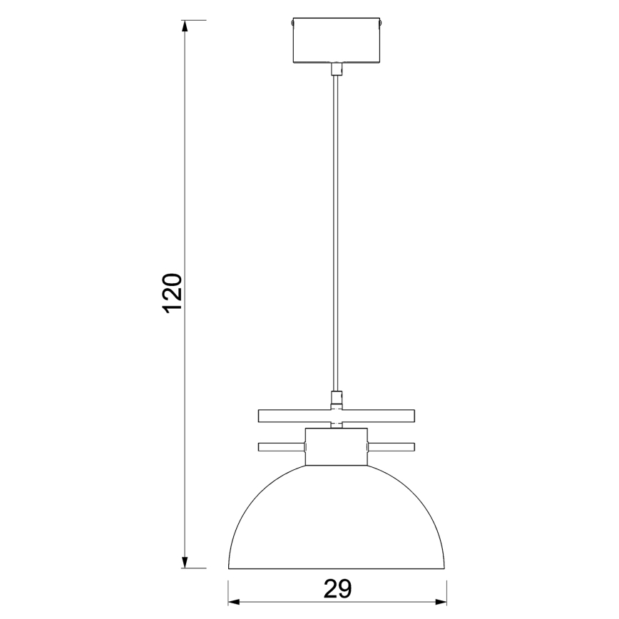 Lampadario a sospensione con filo ESTATE 1xE27/15W/230V verde