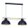 Lampadario a sospensione con filo ESTATE 2xE27/15W/230V blu