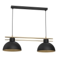 Lampadario a sospensione con filo ESTATE 2xE27/15W/230V nero