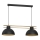 Lampadario a sospensione con filo ESTATE 2xE27/15W/230V nero