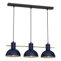 Lampadario a sospensione con filo ESTATE MINI 3xE27/15W/230V blu