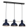 Lampadario a sospensione con filo ESTATE MINI 3xE27/15W/230V blu