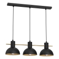 Lampadario a sospensione con filo ESTATE MINI 3xE27/15W/230V nero