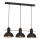 Lampadario a sospensione con filo ESTATE MINI 3xE27/15W/230V nero