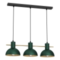 Lampadario a sospensione con filo ESTATE MINI 3xE27/15W/230V verde