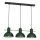 Lampadario a sospensione con filo ESTATE MINI 3xE27/15W/230V verde