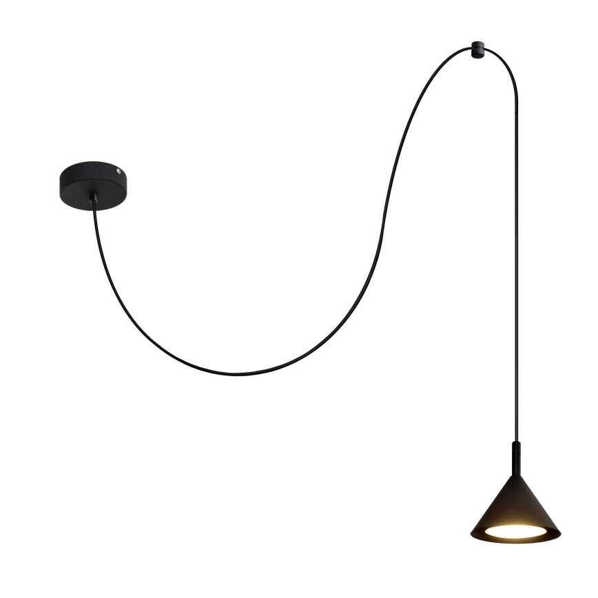 Lampadario a sospensione con filo ETNA 1xGX53/15W/230V nero