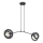 Lampadario a sospensione con filo EUFORIA 2xE27/15W/230V nero
