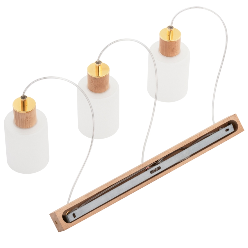 Lampadario a sospensione con filo EVIC 3xE27/60W/230V