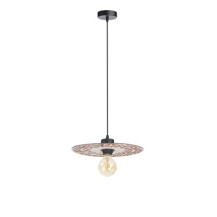 Lampadario a sospensione con filo FALCO 1xE27/60W/230V diametro 30 cm beige