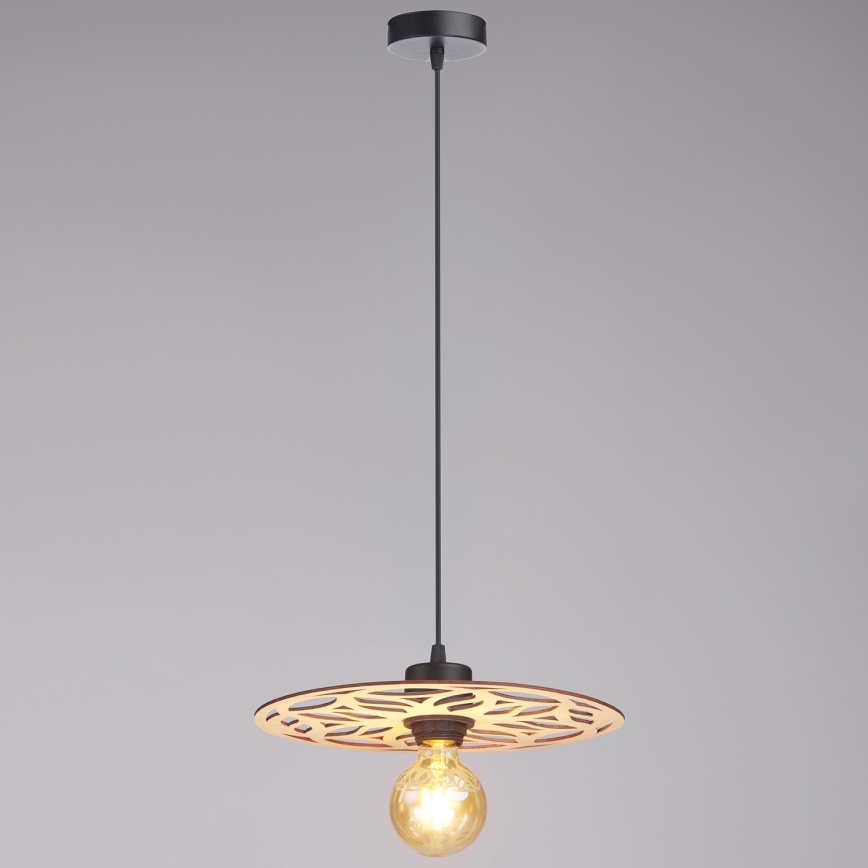 Lampadario a sospensione con filo FALCO 1xE27/60W/230V diametro 30 cm beige