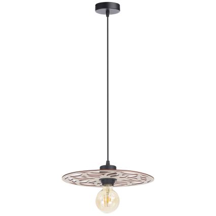 Lampadario a sospensione con filo FALCO 1xE27/60W/230V diametro 30 cm beige