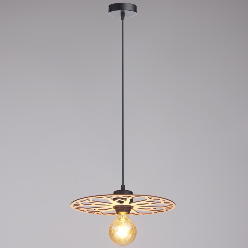 Lampadario a sospensione con filo FALCO 1xE27/60W/230V diametro 30 cm beige