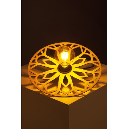 Lampadario a sospensione con filo FALCO 1xE27/60W/230V diametro 30 cm beige