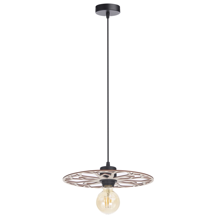 Lampadario a sospensione con filo FALCO 1xE27/60W/230V diametro 30 cm beige