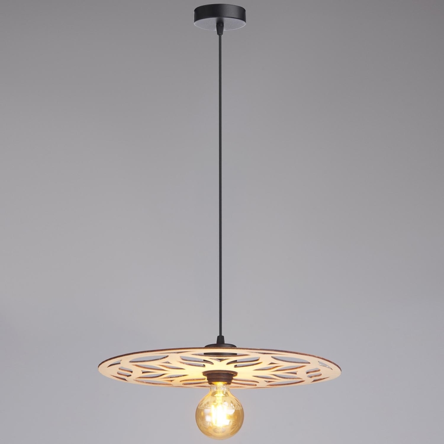 Lampadario a sospensione con filo FALCO 1xE27/60W/230V diametro 40 cm beige