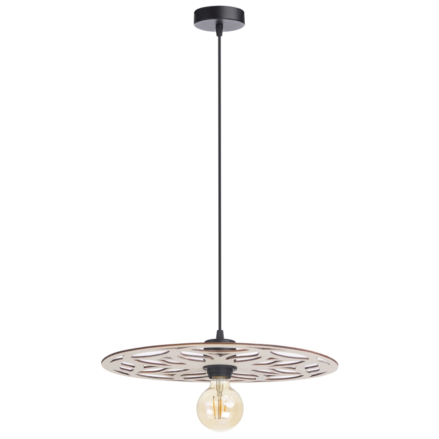 Lampadario a sospensione con filo FALCO 1xE27/60W/230V diametro 40 cm beige