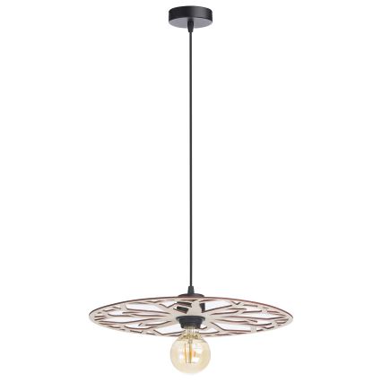 Lampadario a sospensione con filo FALCO 1xE27/60W/230V diametro 40 cm beige