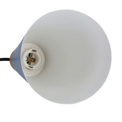 Lampadario a sospensione con filo FARO 1xE27/40W/230V blu/faggio