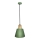 Lampadario a sospensione con filo FARO 1xE27/40W/230V verde/faggio