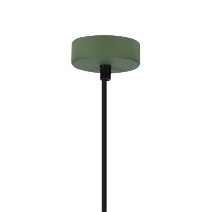 Lampadario a sospensione con filo FARO 1xE27/40W/230V verde/faggio