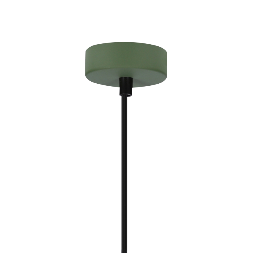 Lampadario a sospensione con filo FARO 1xE27/40W/230V verde/faggio
