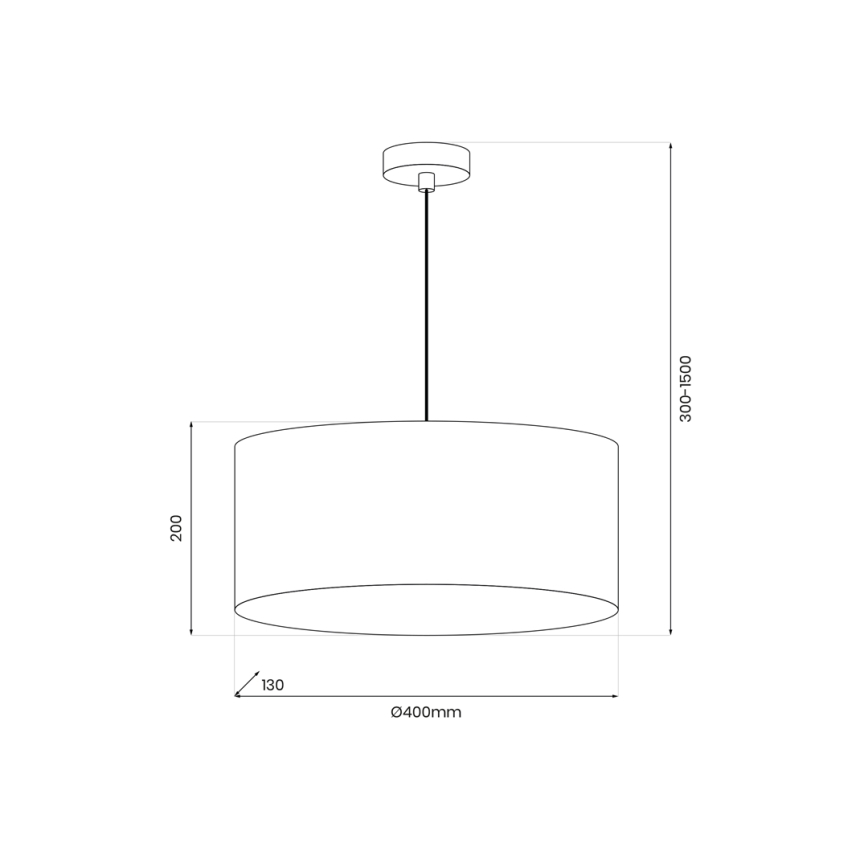 Lampadario a sospensione con filo FIORE 1xE27/15W/230V oro