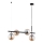 Lampadario a sospensione con filo FIORE 4xE14/10W/230V nero