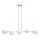 Lampadario a sospensione con filo FIRA 5xE27/60W/230V oro