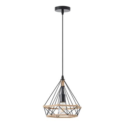 Lampadario a sospensione con filo FLARE 1xE27/15W/230V diametro 25 cm beige