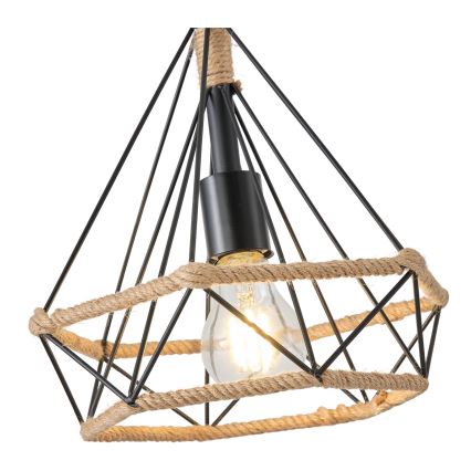 Lampadario a sospensione con filo FLARE 1xE27/15W/230V diametro 25 cm beige