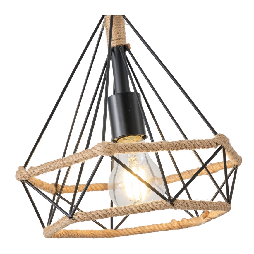 Lampadario a sospensione con filo FLARE 1xE27/15W/230V diametro 25 cm beige