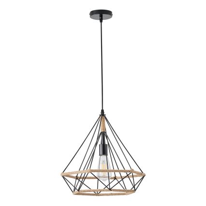 Lampadario a sospensione con filo FLARE 1xE27/15W/230V diametro 38 cm beige