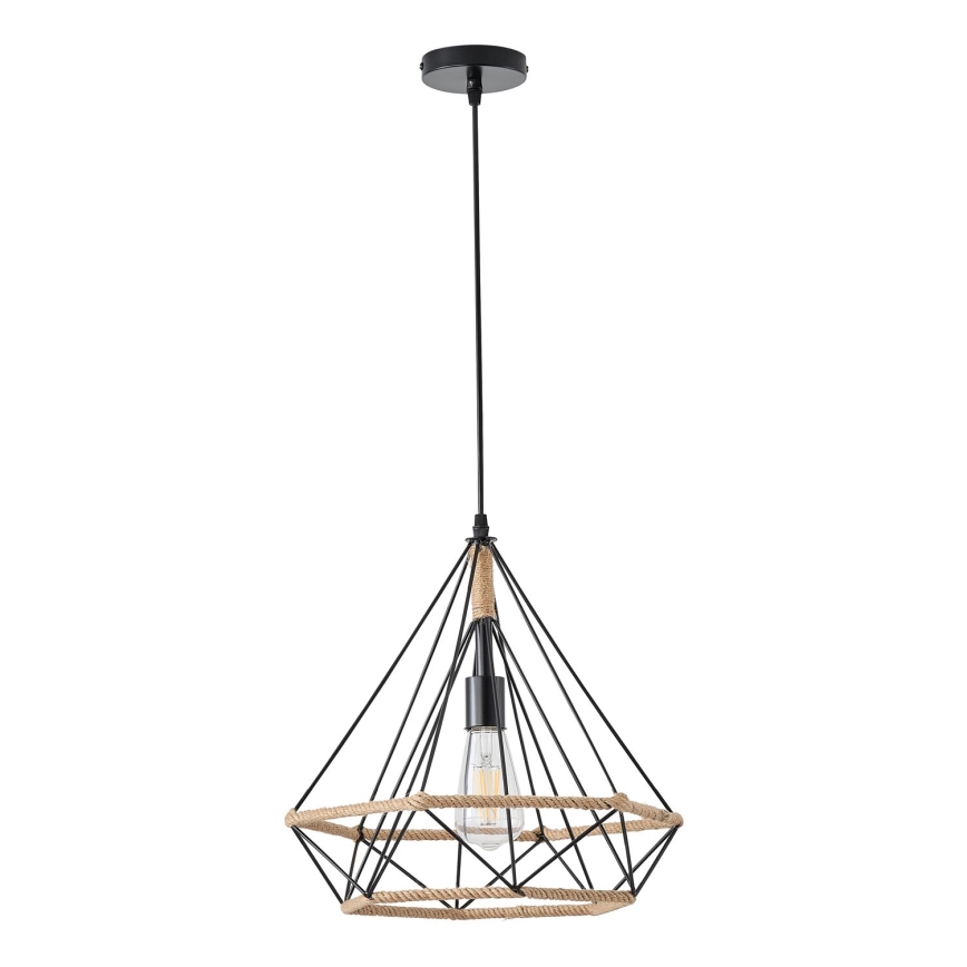 Lampadario a sospensione con filo FLARE 1xE27/15W/230V diametro 38 cm beige