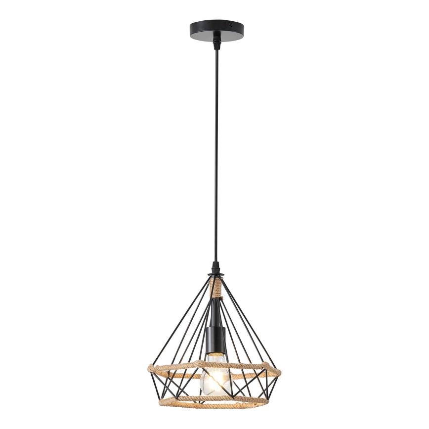 Lampadario a sospensione con filo FLARE 1xE27/15W/230V diametro 25 cm beige