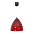 Lampadario a sospensione con filo FLASH 1xE27/60W/230V rosso