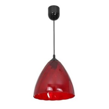 Lampadario a sospensione con filo FLASH 1xE27/60W/230V rosso