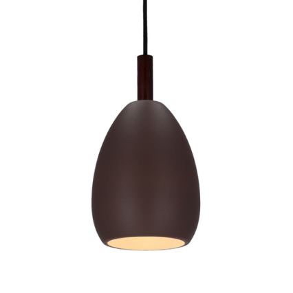 Lampadario a sospensione con filo FLEN 1xE27/40W/230V diametro 16 cm marrone